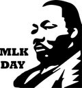 Happy MLK Day. Patriotic vector illustration