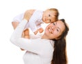 Happy mom and baby having fun Royalty Free Stock Photo