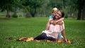 Happy mom and son embracing and looking at camera, adoption program, parenthood