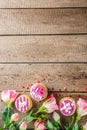 Happy moms day background with cupcakes
