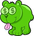 Happy Money Bear Vector Illustration Art