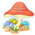 Happy Monsoon Sale Offer promotional and banner