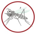 Mosquito on sign