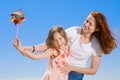 Happy mother and daughter having fun Royalty Free Stock Photo