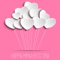 Happy Mother Day Heart Background Royalty Free Stock Photo