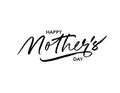 Happy mother day ink pen vector lettering