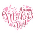 Happy mother Day lettering
