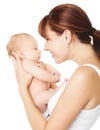 Happy mother holding newborn baby Royalty Free Stock Photo