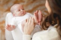 Happy mother with newborn baby Royalty Free Stock Photo