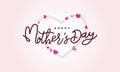 Happy Mother`s Day Calligraphy Background,Handmade calligraphy vector illustration,Happy Mother`s Day Calligraphy card Royalty Free Stock Photo