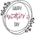 Happy Mother`s Day Calligraphy Background