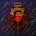 Happy mother`s day - card Royalty Free Stock Photo