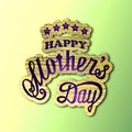 Happy mother`s day - card Royalty Free Stock Photo