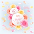 Happy Mother s day card with roses