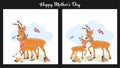 Happy Mother`s Day Celebration concept greeting card design. Royalty Free Stock Photo