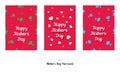 Happy Mother's Day Greeting Design Post Cards Royalty Free Stock Photo