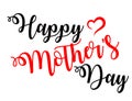Happy Mother`s day handwritting Royalty Free Stock Photo