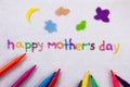 Happy Mother`s Day inscription. Royalty Free Stock Photo