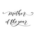 Happy mother`s day. Lettering composition with floral doodle elements. Royalty Free Stock Photo