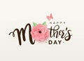 Happy Mother`s Day greeting design Royalty Free Stock Photo