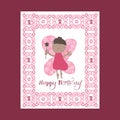 Happy Mother's Day. Selebration.Mothers day card. Greeting card, flying fairies. Fairy pink.