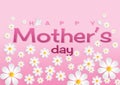 Happy mother`s day sweet flower background