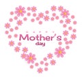 Happy mother`s day sweet flower background