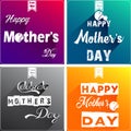 Happy mother's day text on a special background Royalty Free Stock Photo