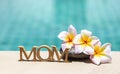 Happy Mother`s day in tropical concept Royalty Free Stock Photo