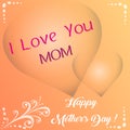 Happy mother`s day vector , illustration card Royalty Free Stock Photo