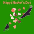 Happy mother's day vector minimalistic card