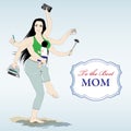 Happy mothers day card Royalty Free Stock Photo