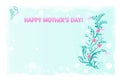 Happy mothers day floral greetings card Royalty Free Stock Photo