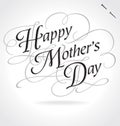 HAPPY MOTHERS DAY hand lettering (vector)