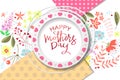 Happy Mothers day handdrawn card