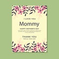Happy Mothers Day lettering. Handmade calligraphy vector illustration.