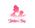 Happy mothers day love relation card design