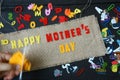 Happy mothers day, make gift for mom Royalty Free Stock Photo