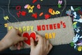 Happy mothers day, make gift for mom Royalty Free Stock Photo