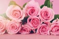 Happy Mothers Day Pink Roses background. Royalty Free Stock Photo