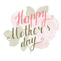 Happy Mothers Day type Royalty Free Stock Photo
