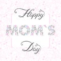 Happy Mothers Day typography Royalty Free Stock Photo