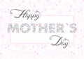 Happy Mothers Day typography Royalty Free Stock Photo