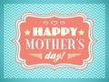 Happy Mothers day. Typography letters font type Royalty Free Stock Photo