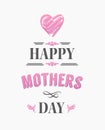 Happy mothers day vector Royalty Free Stock Photo