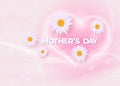 Happy Mothers Day vector holiday illustration Royalty Free Stock Photo