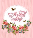 Happy Mothers's Day Typographical Design Card Royalty Free Stock Photo