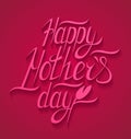 Happy motherss day typographical background Royalty Free Stock Photo