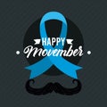 happy movember label