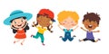 Happy Multi Ethnic Kids Playing Together Royalty Free Stock Photo